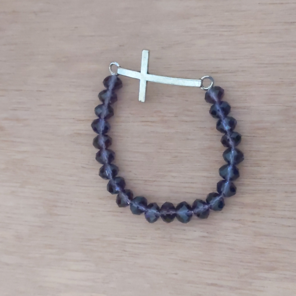 Swarovski Chrystals and Cross Bracelet